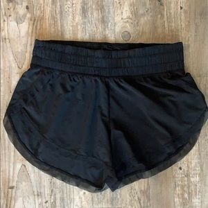 Lululemon size 4 slit running shorts unlined